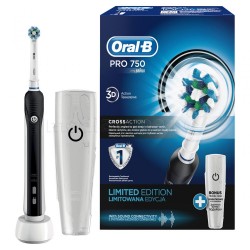 Электрическая зубная щетка Oral-B PRO 750 D16 CrossAction Black (D16.513.UX Black)